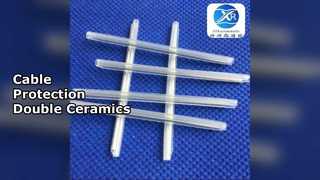 میله سرامیکی دوگانه آستین محافظ کابل فیبر نوری